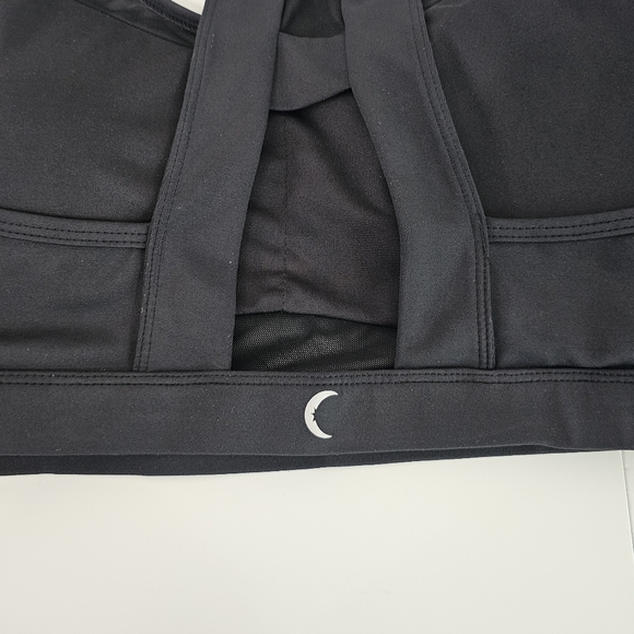 Zyia Black Reflective Light  Tight Mesh Racerback Sports Bra Size XXL - Picture 5 of 7